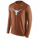 Texas Longhorns Nike Cotton Logo Long Sleeve WEM T-Shirt - Burnt Orange,baseball caps,new era cap wholesale,wholesale hats